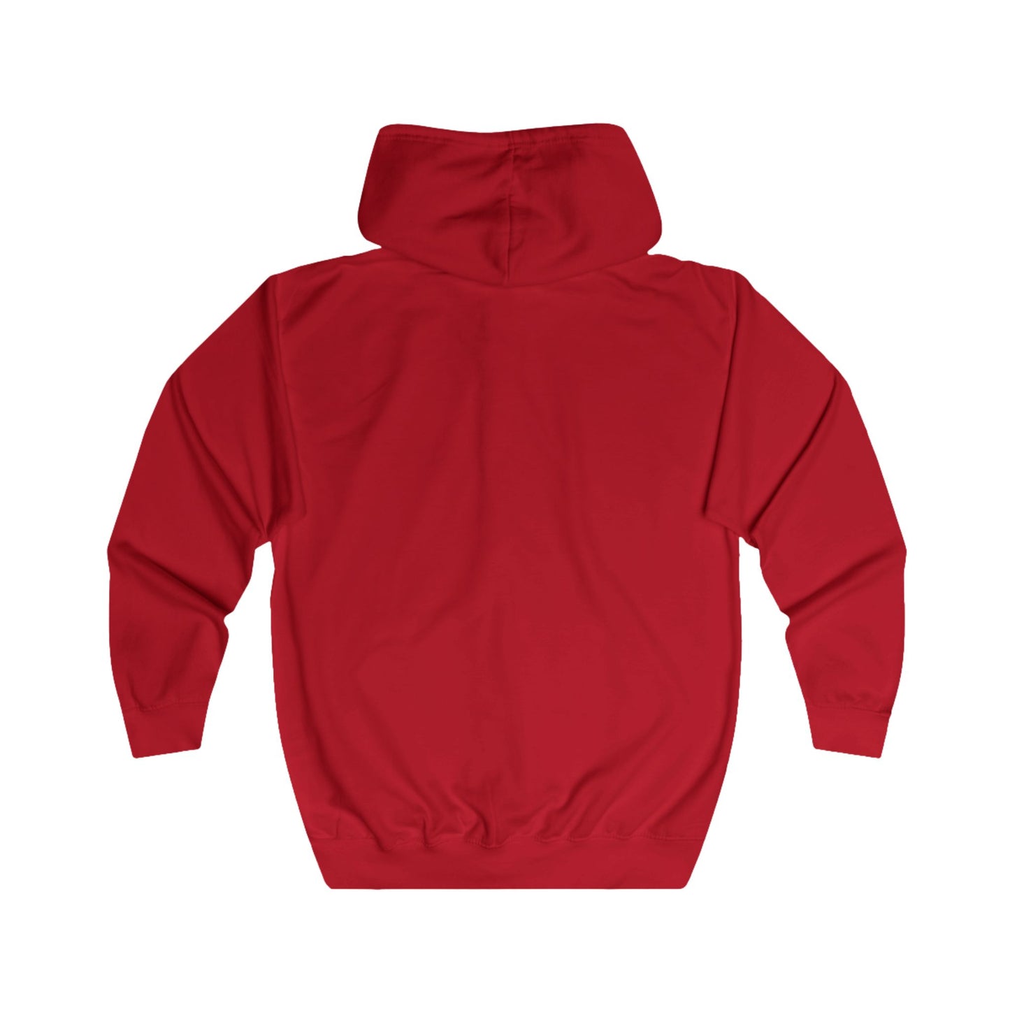 AM Logo Full-Zip Hoodie — Minimal Embroidered Chest Zip-Up Hoodie