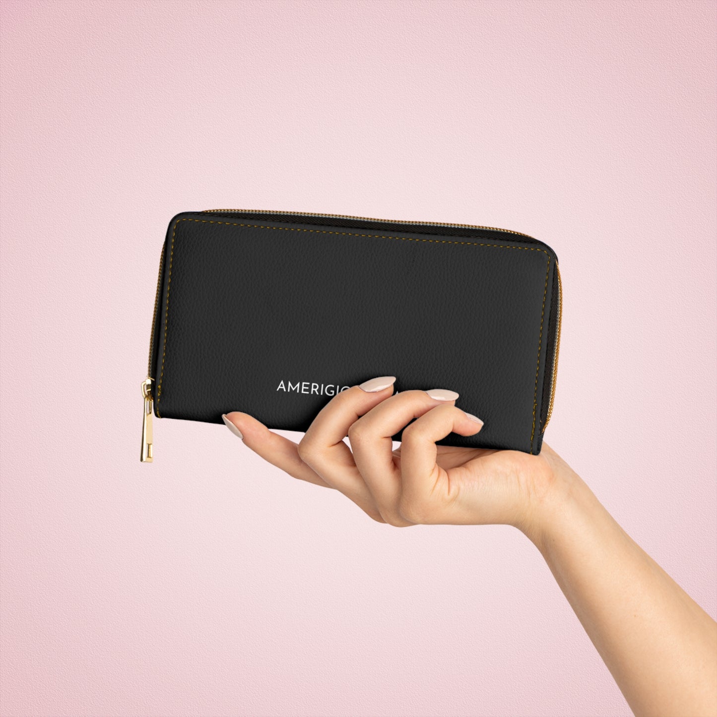 Leather Zipper Wallet