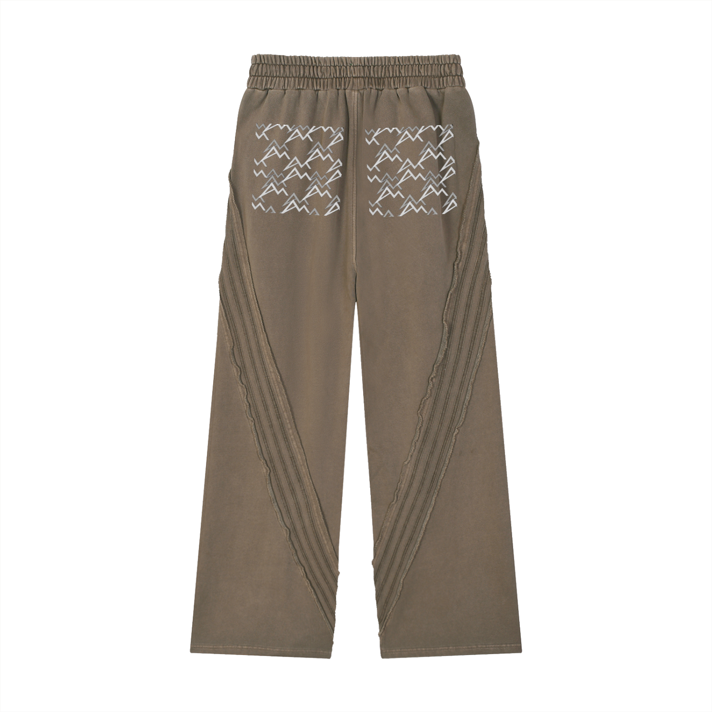 Snow Washed Tape Raw Edge Sweatpants