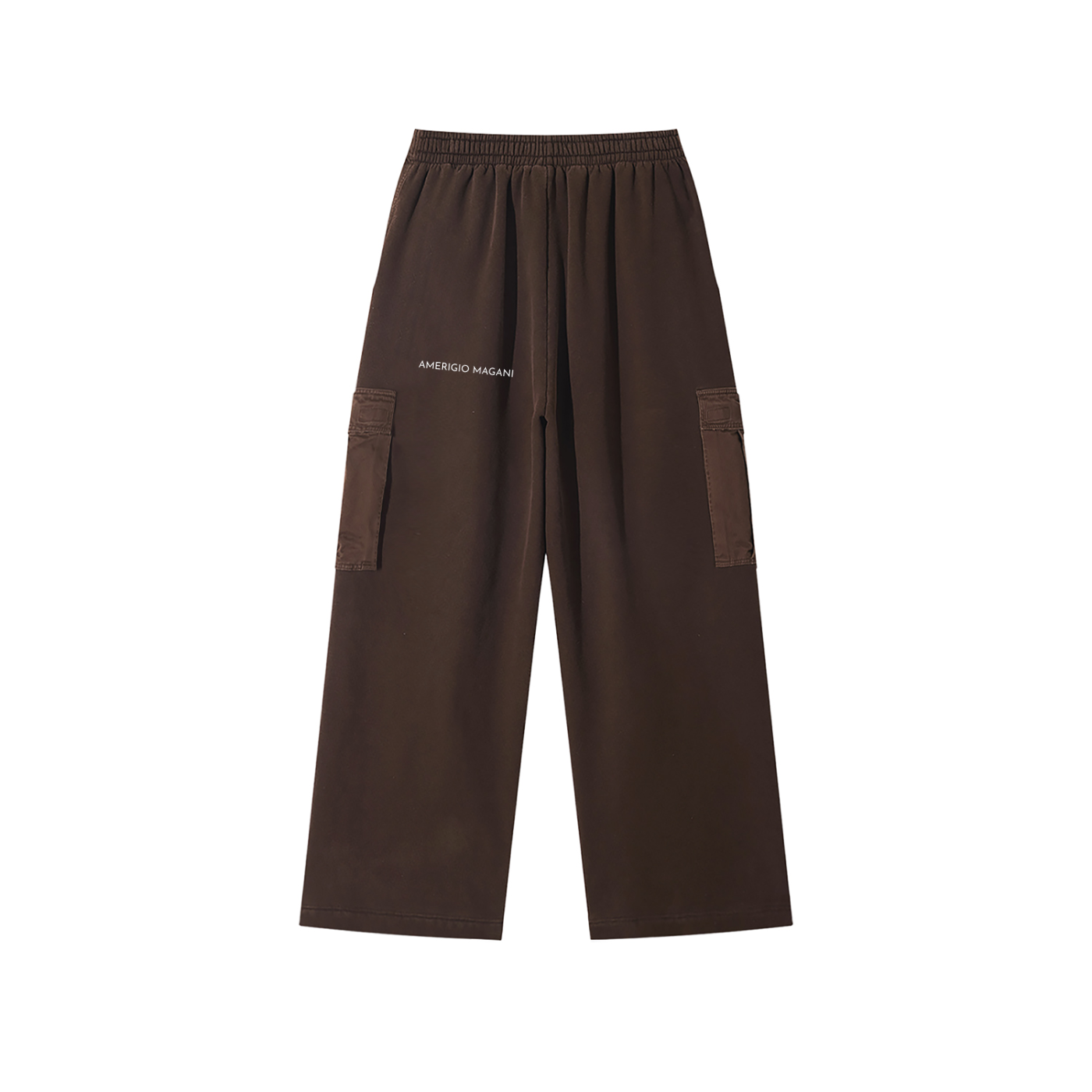 Washed Wide Leg Cargo Pants