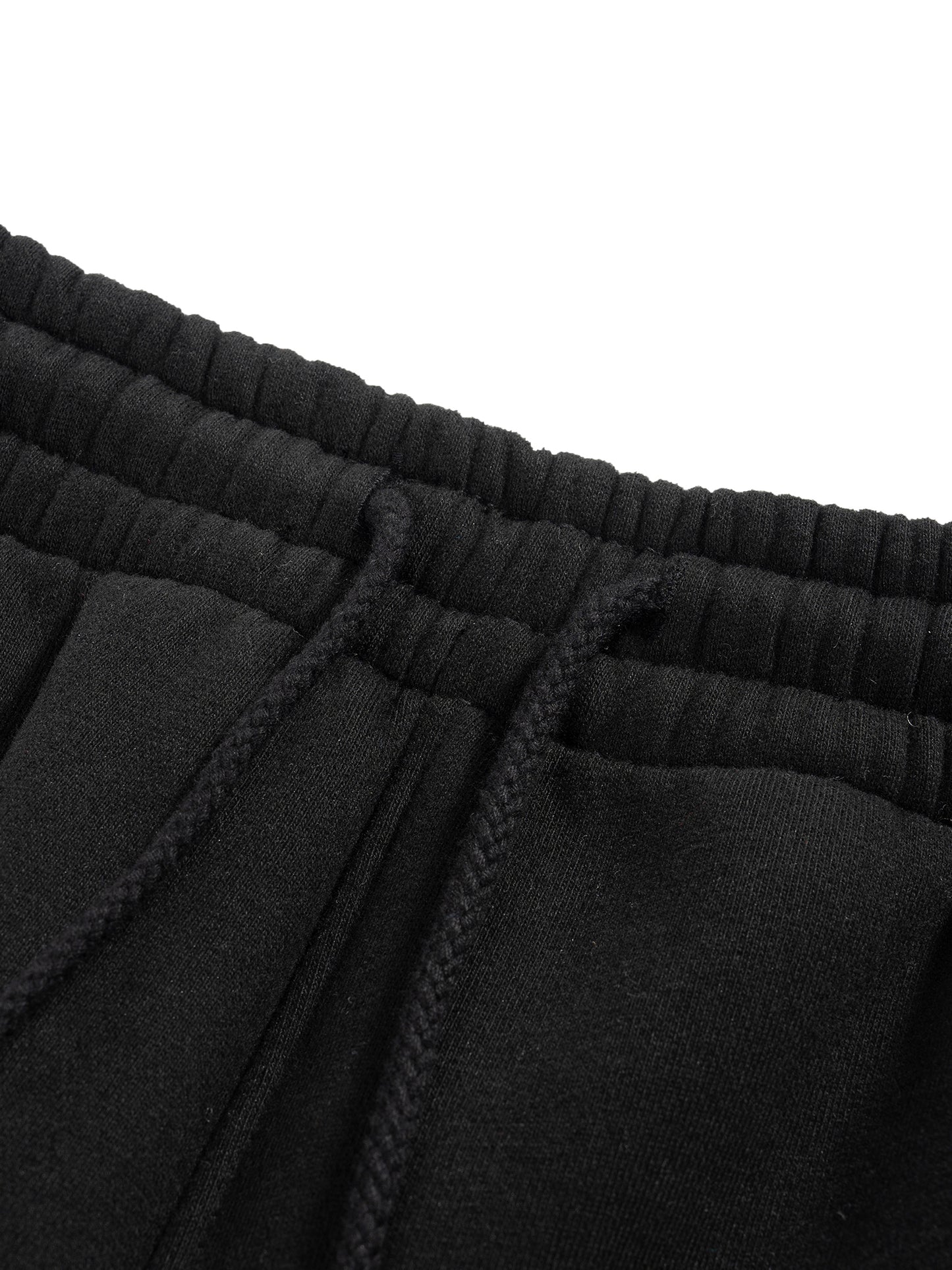 Fleece Drawstring Straight-Leg Sweatpants