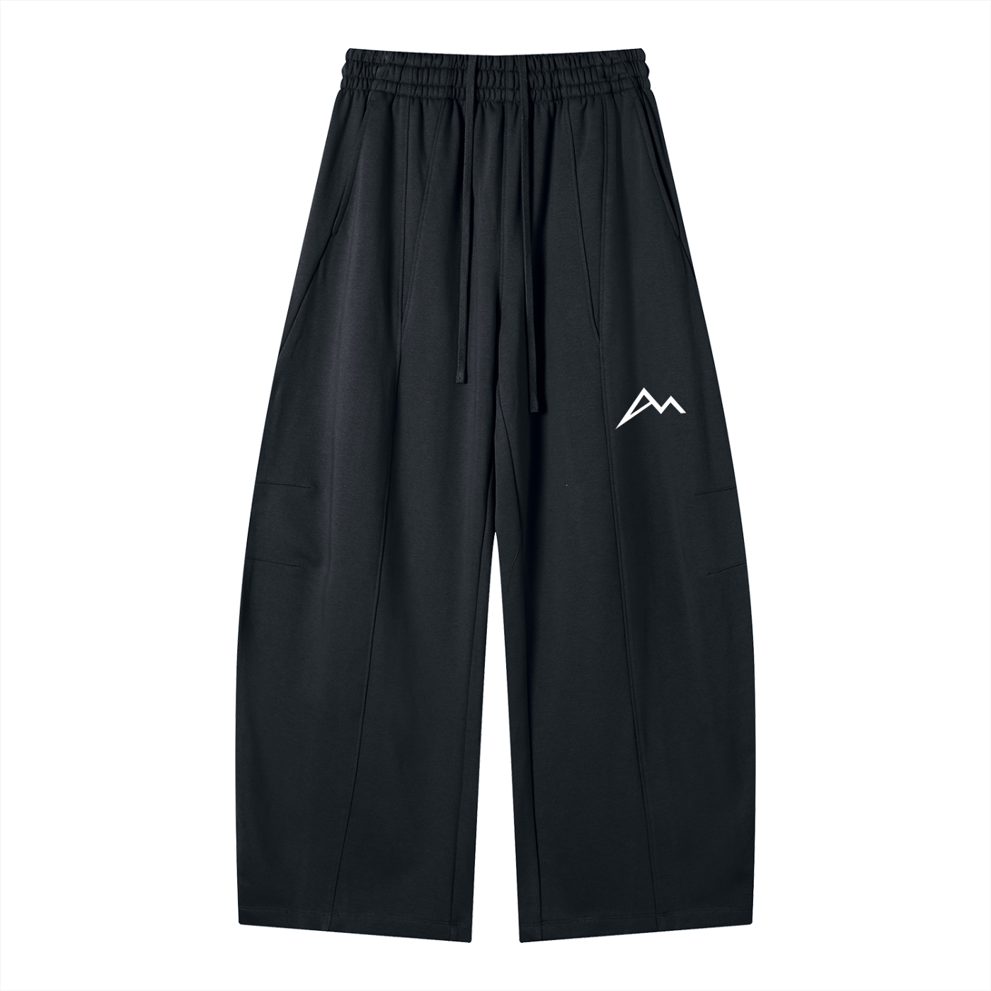 Pantalon de jogging ample en molleton épais à empiècements