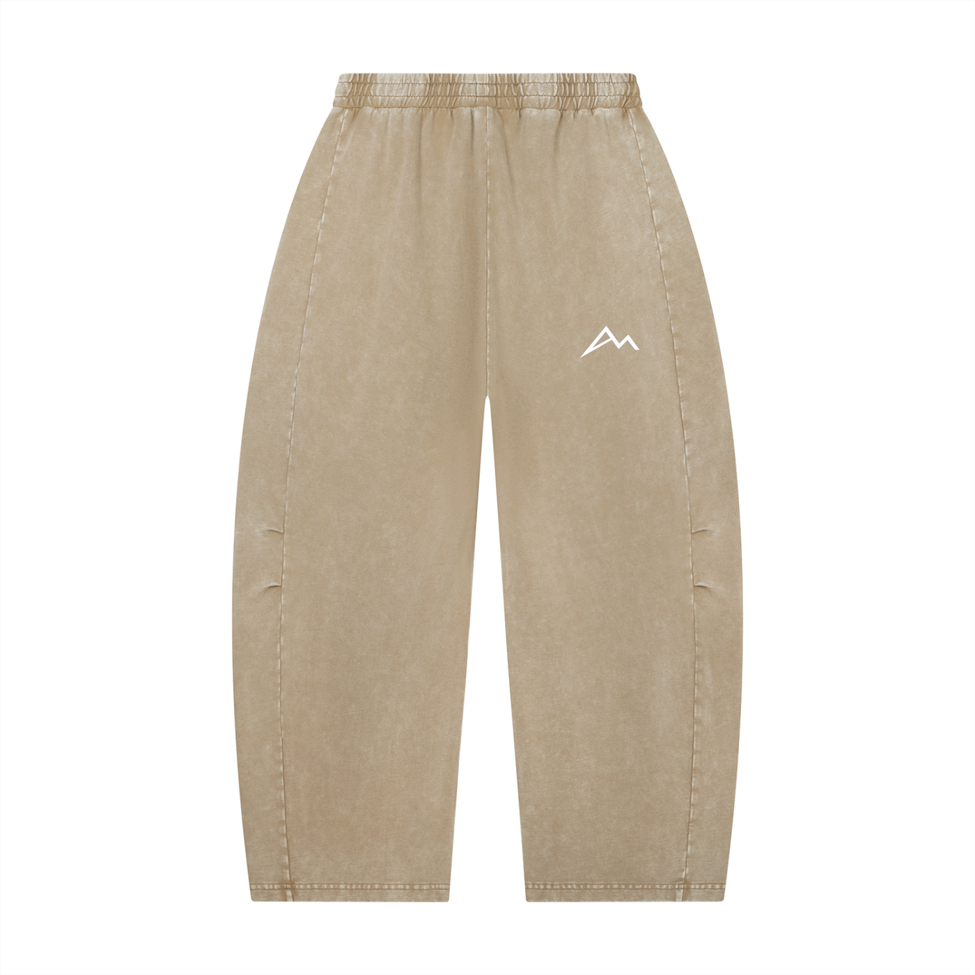 Unisex Mineral Wash Barrel Leg Pants