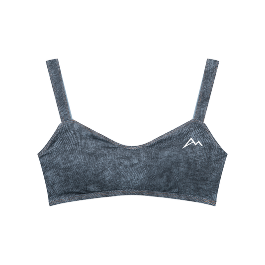 Women's Faux Denim Sports Bra