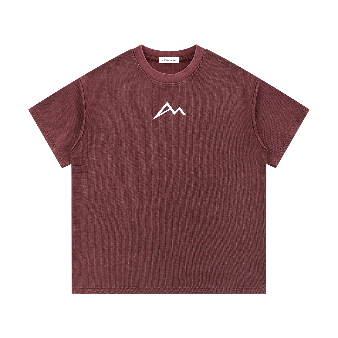 Mineral-Wash-Waffelstrick-T-Shirt