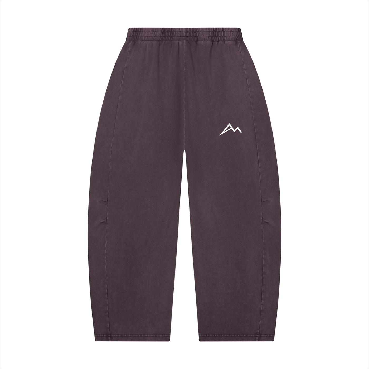 Unisex Mineral Wash Barrel Leg Pants