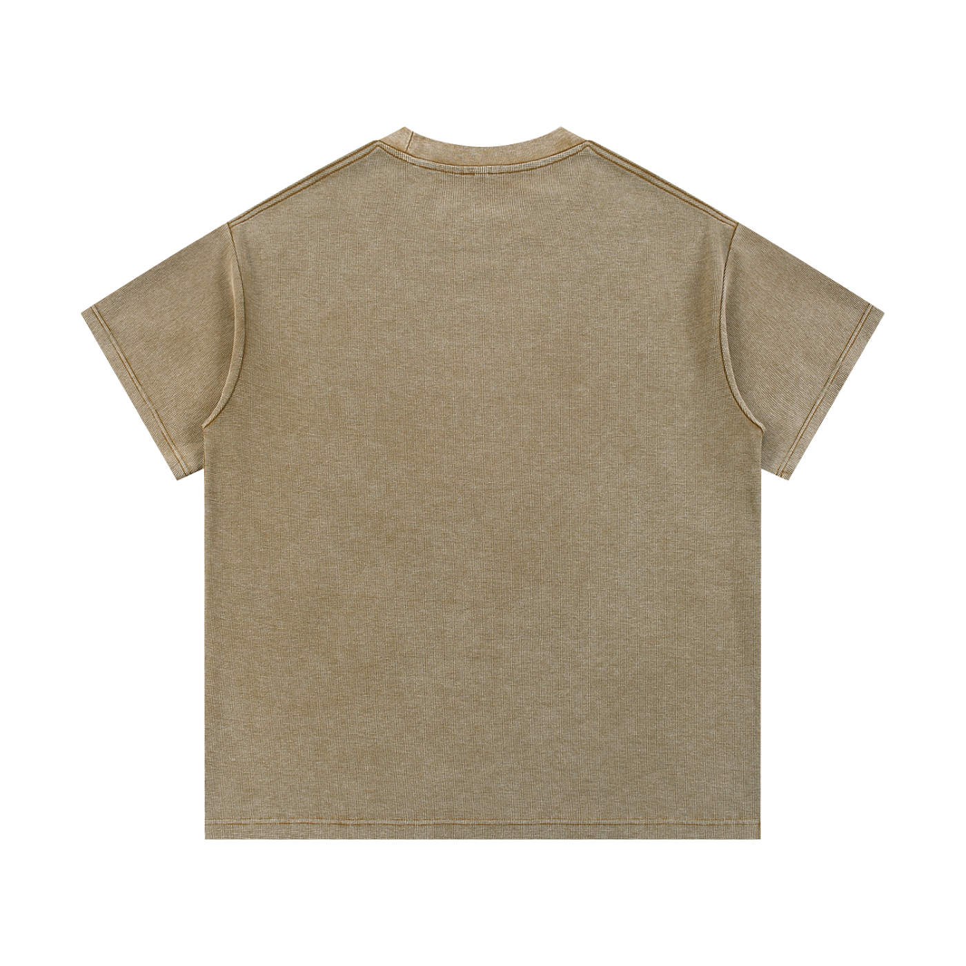Mineral-Wash-Waffelstrick-T-Shirt