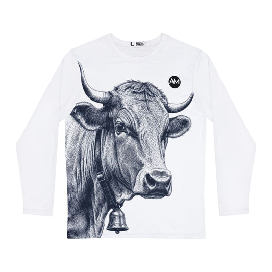 T-shirt à manches longues motif Vache — T-shirt graphique Vintage Ferme