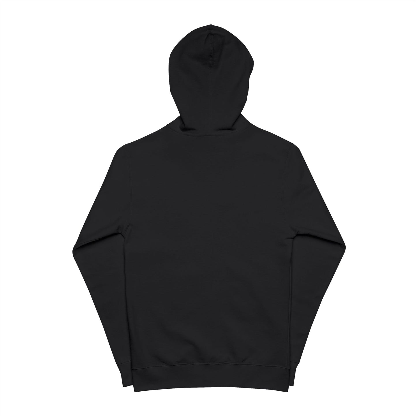 Mountain Logo Zip-Up Hoodie — Minimal Outdoor Fleece Jacket