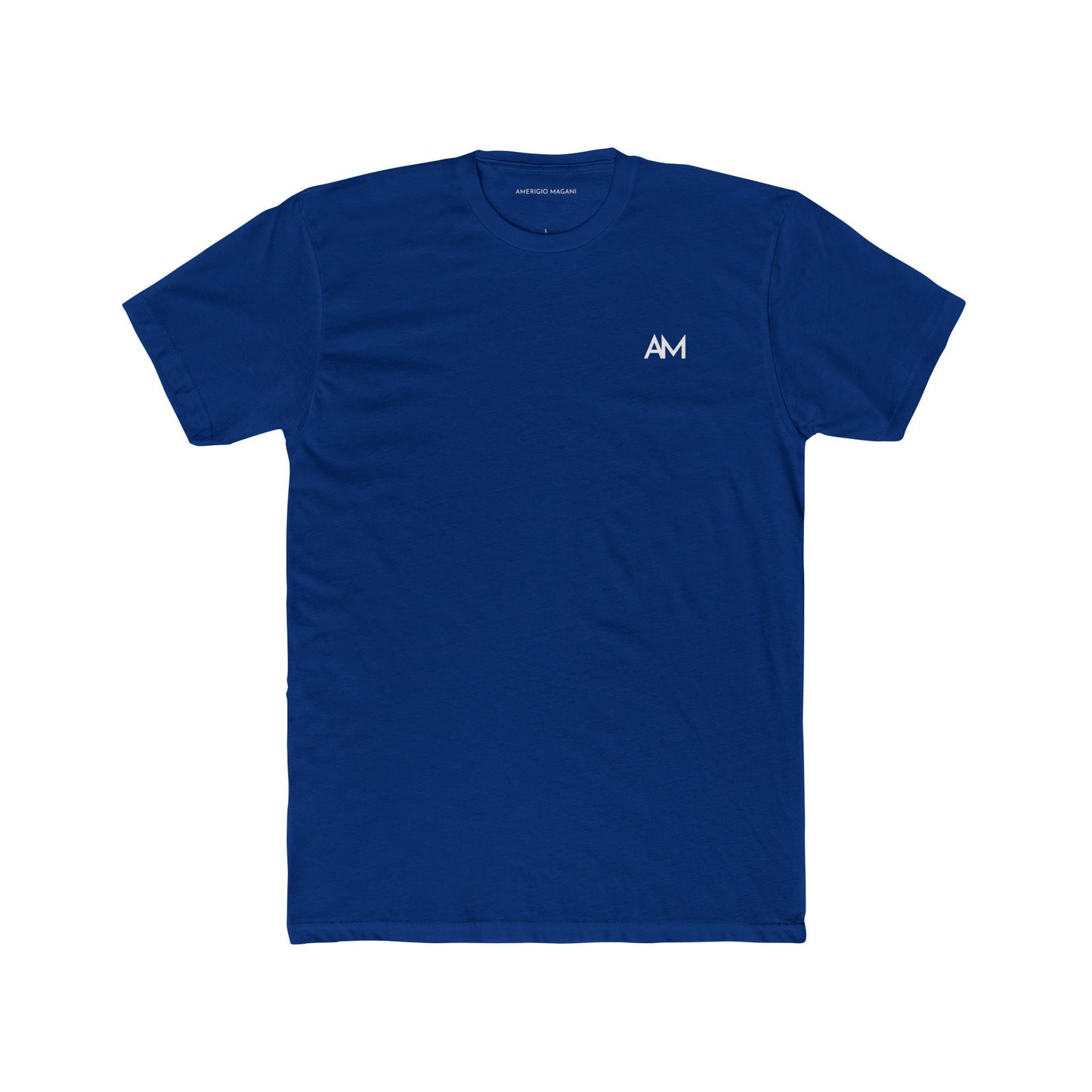 Mountain Peak Graphic Tee — AM Logo Black Cotton T-Shirt