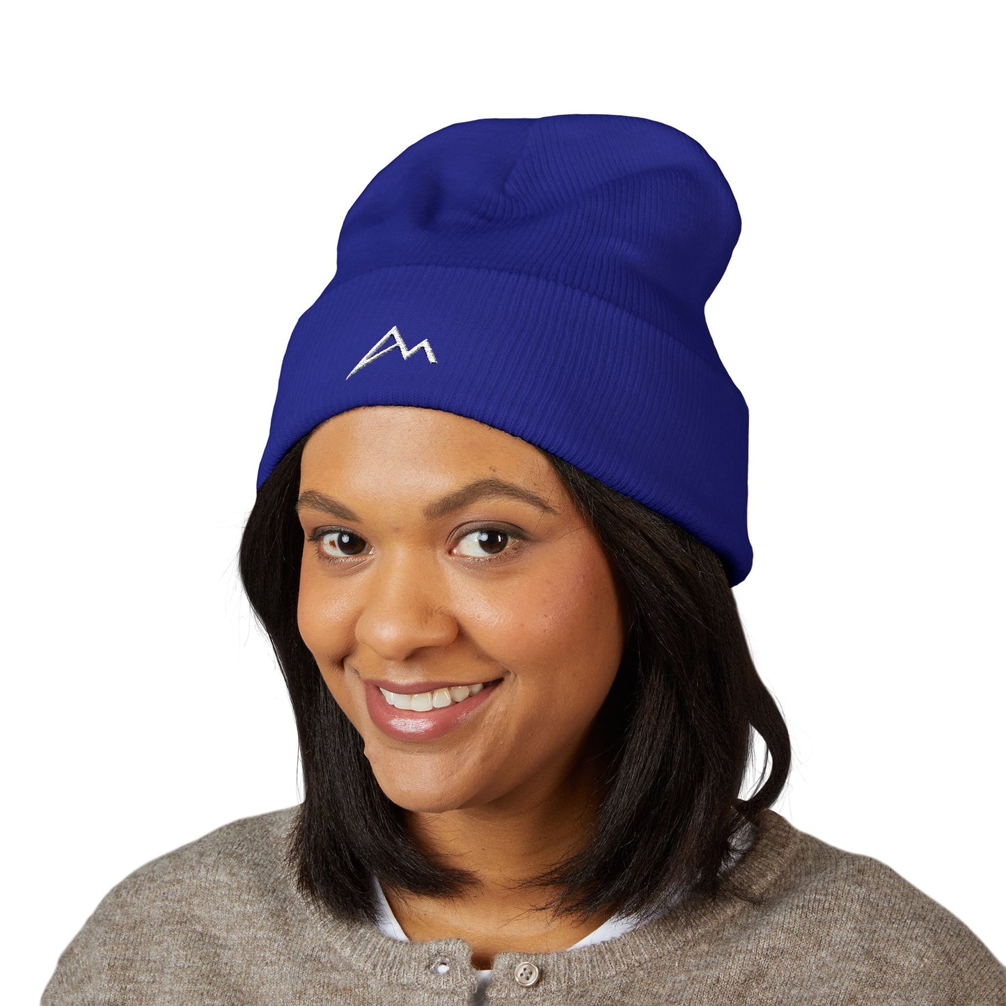 Embroidered Mountain Logo Beanie