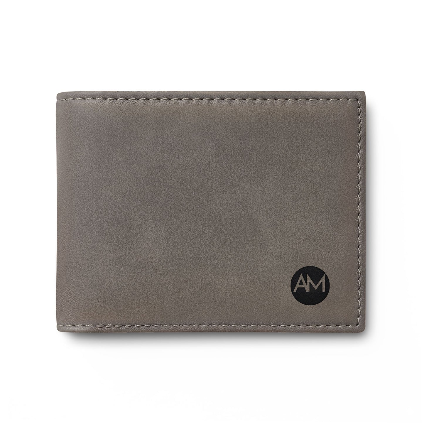 Classic Bi-Fold Wallet with Flip — Slim Leather Card & Cash Holder AM