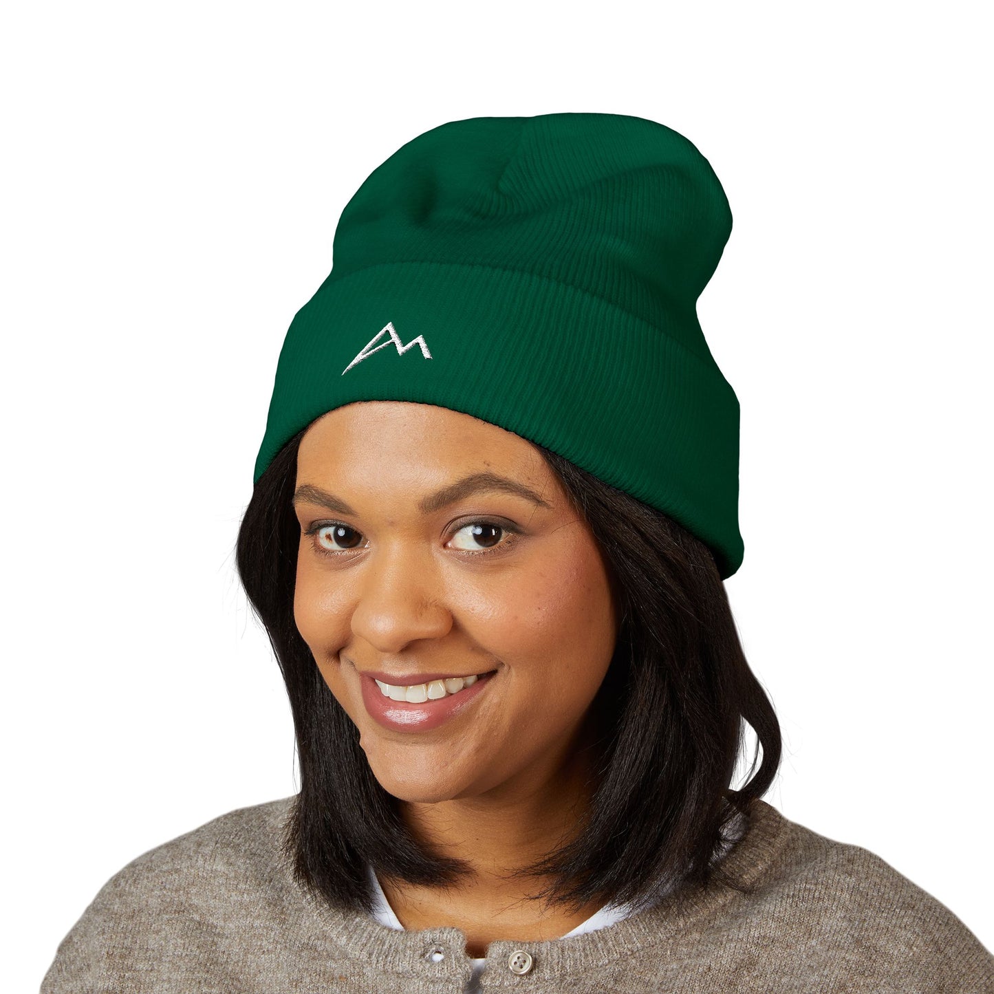 Embroidered Mountain Logo Beanie