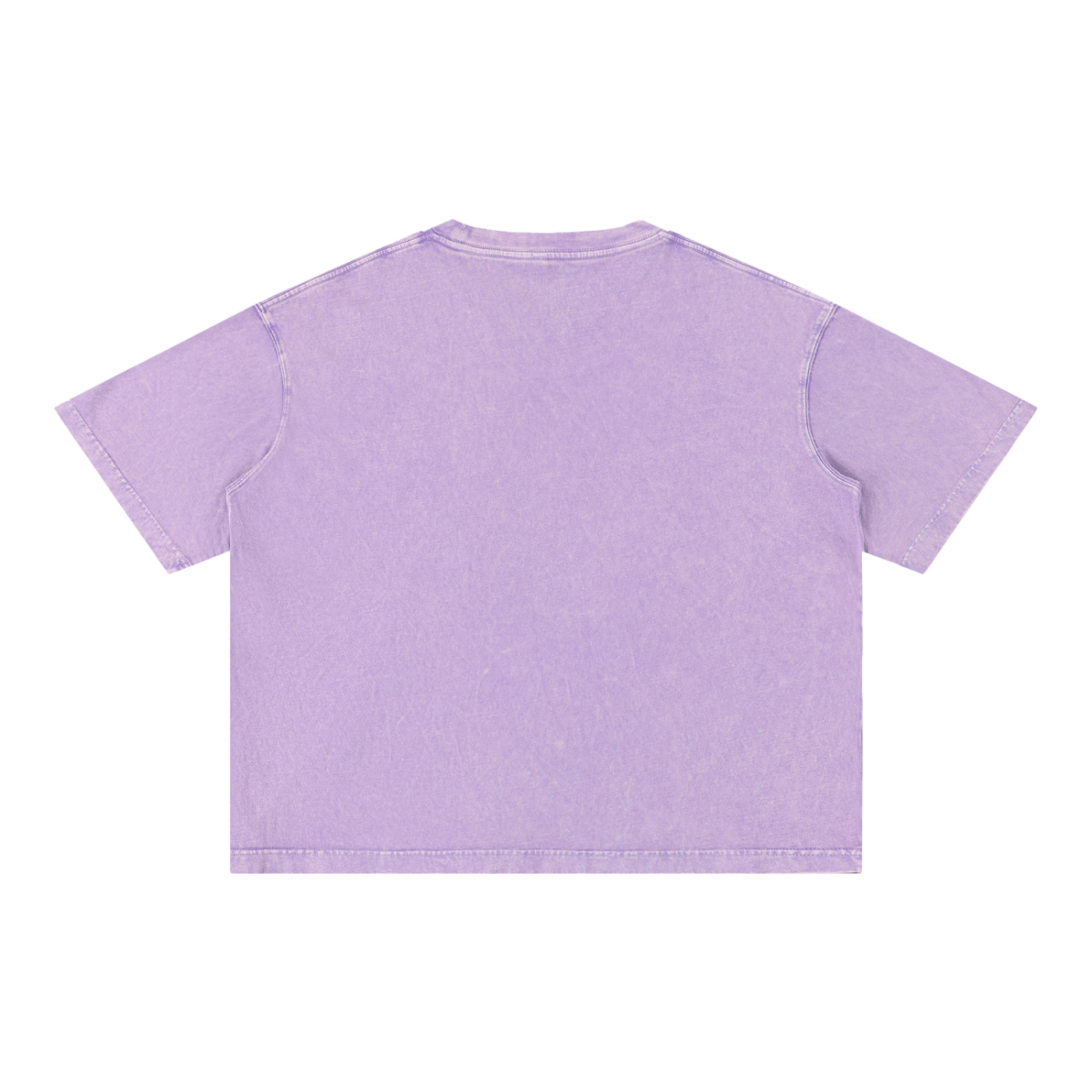 Boxy Baumwoll-T-Shirt mit Mineralwaschung