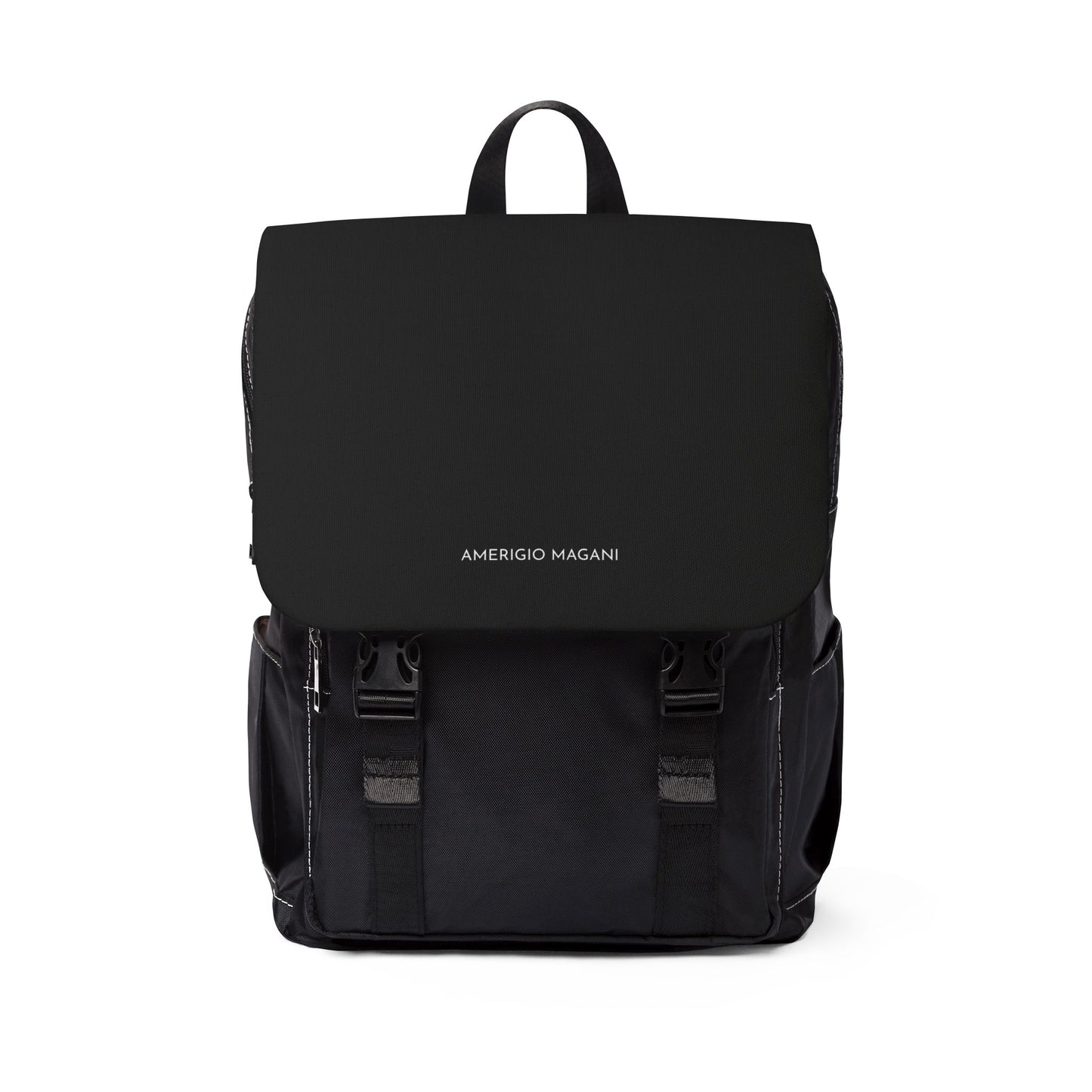Casual Shoulder Backpack — Sleek Black Everyday Daypack