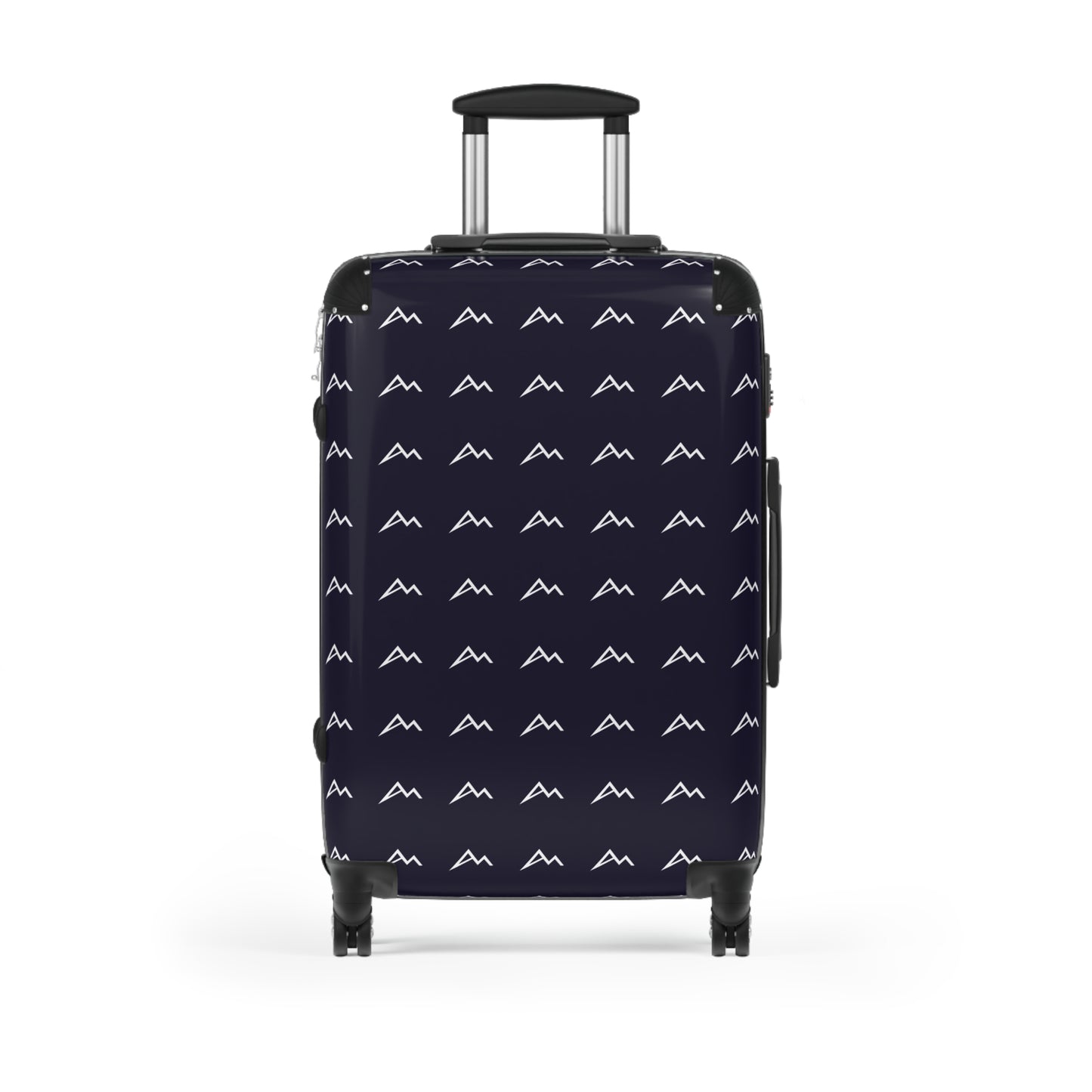 Navy Mountain Pattern Carry-On Suitcase