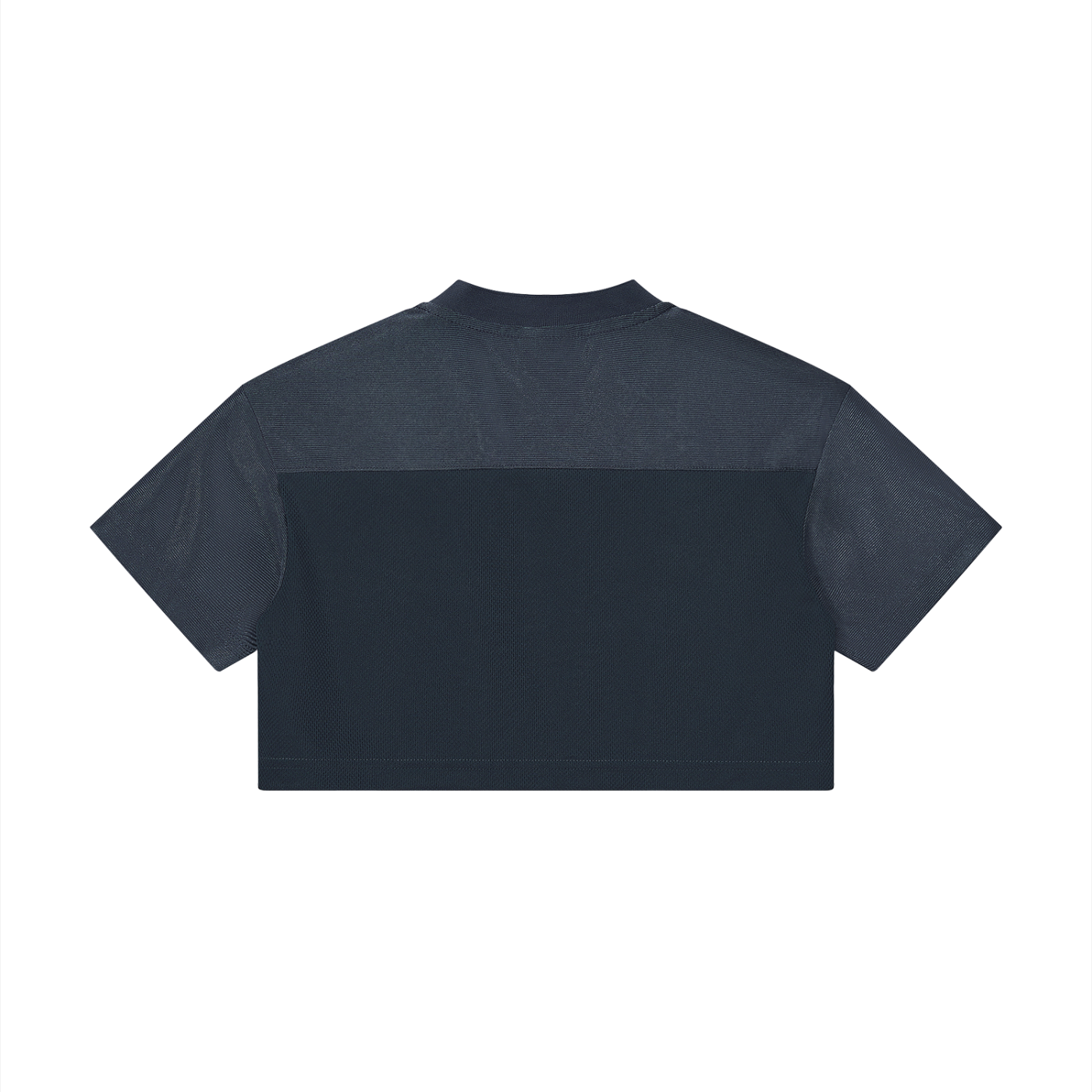 Damen-Cropped-V-Ausschnitt-Jersey mit Paneelen