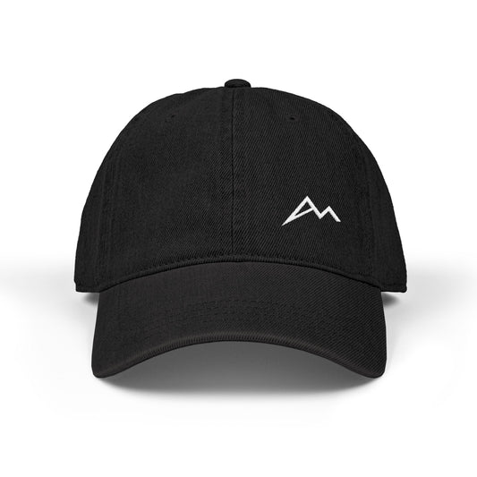 Embroidered Mountain Logo Denim Hat