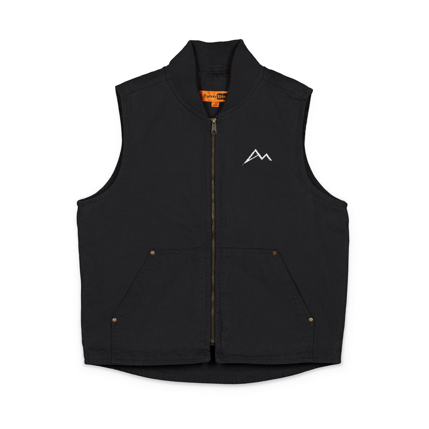 Washed Duck Cloth Work Vest