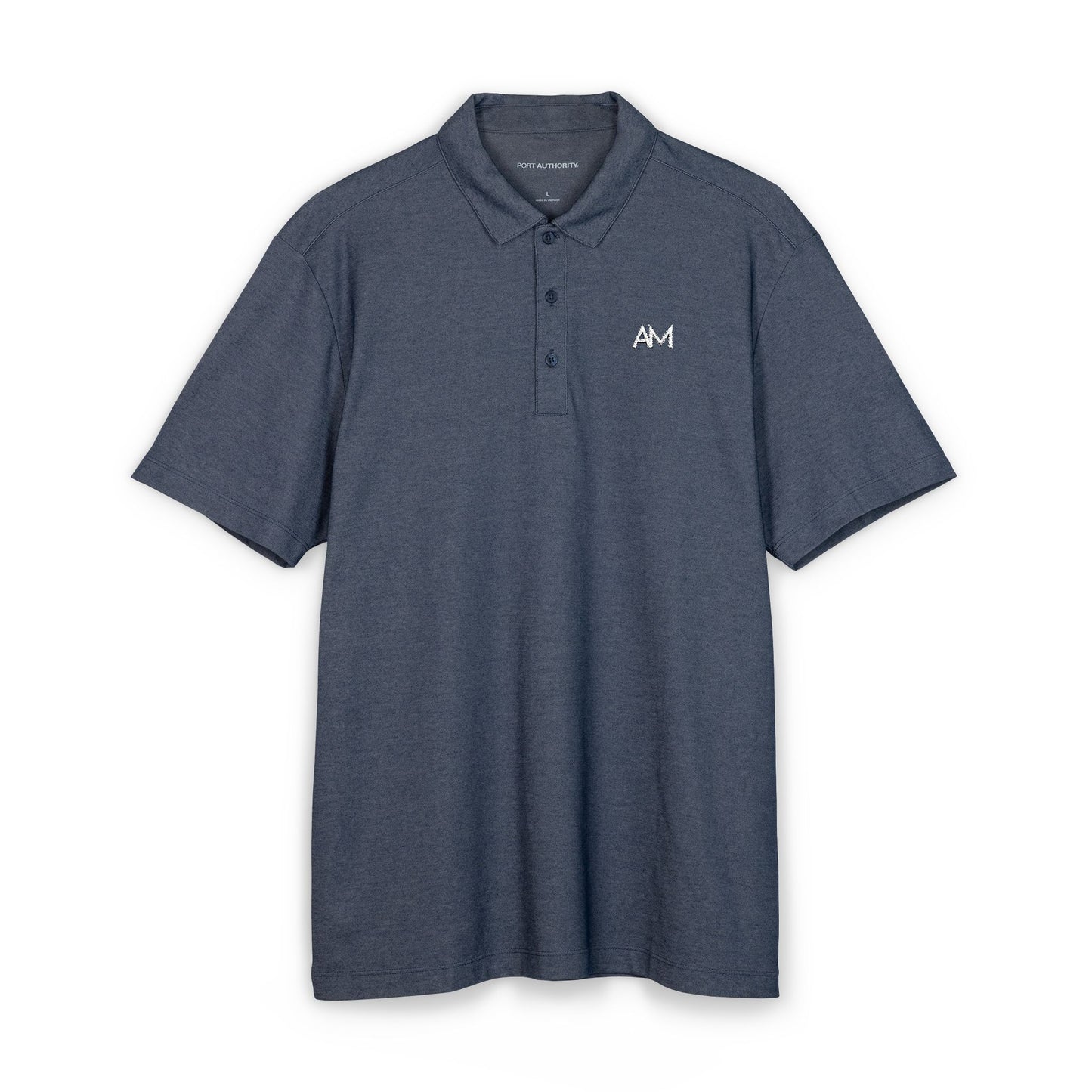 Men's Black Polo Shirt Embroidered Logo – Casual Golf & Workwear