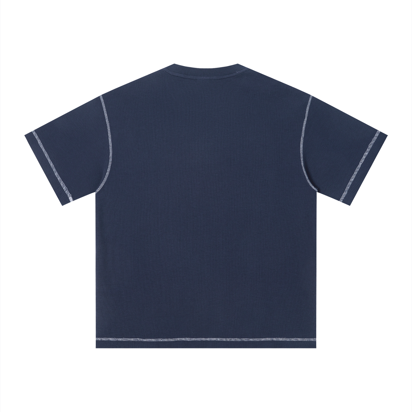 Unisex Sunfade Waffel-T-Shirt mit kastigem Schnitt