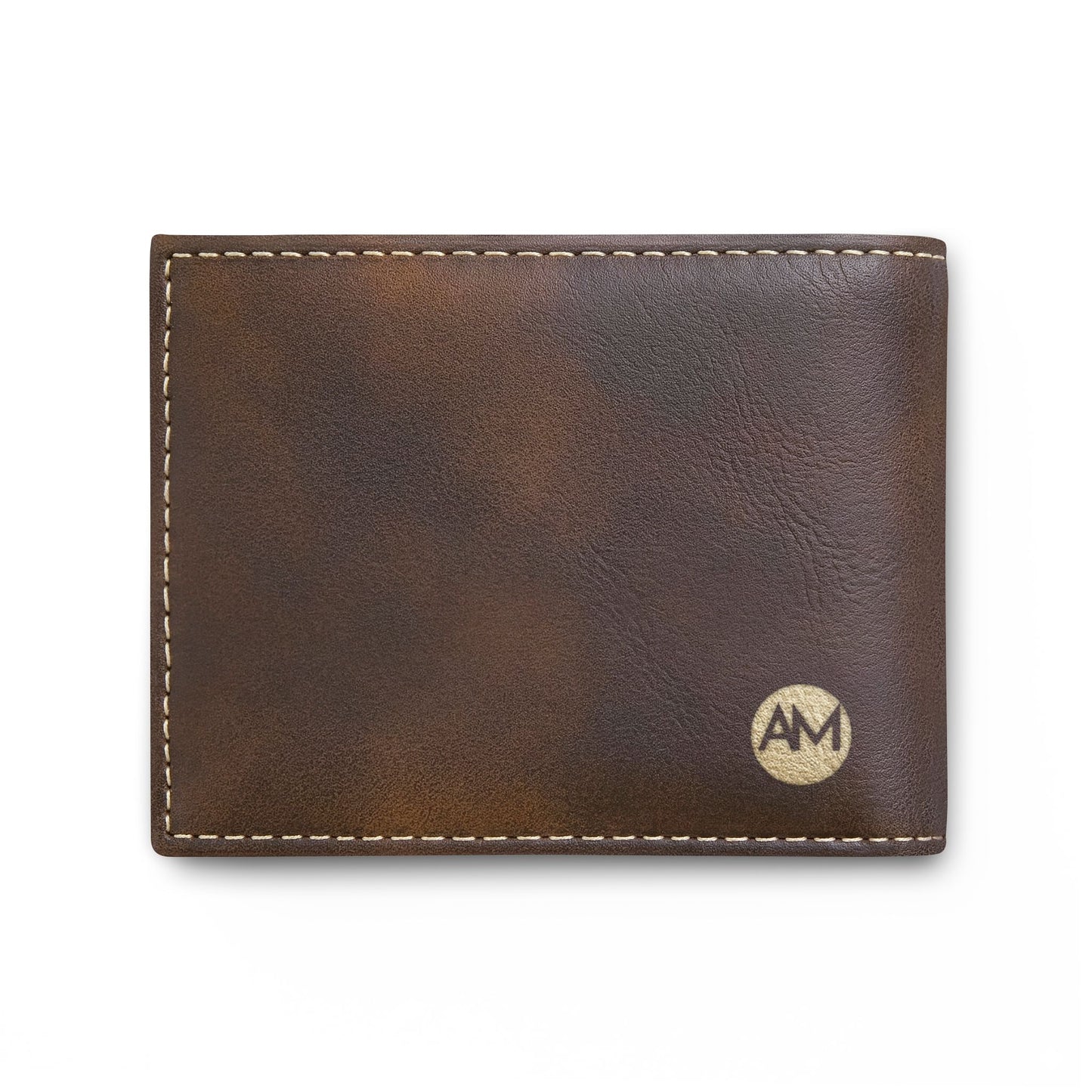 Classic Bi-Fold Wallet with Flip — Slim Leather Card & Cash Holder AM