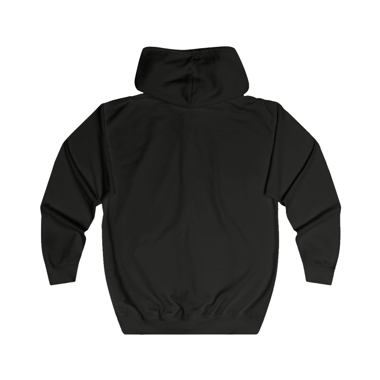 AM Logo Full-Zip Hoodie — Minimal Embroidered Chest Zip-Up Hoodie