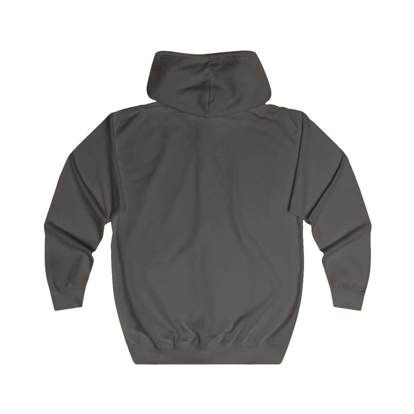 AM Logo Full-Zip Hoodie — Minimal Embroidered Chest Zip-Up Hoodie