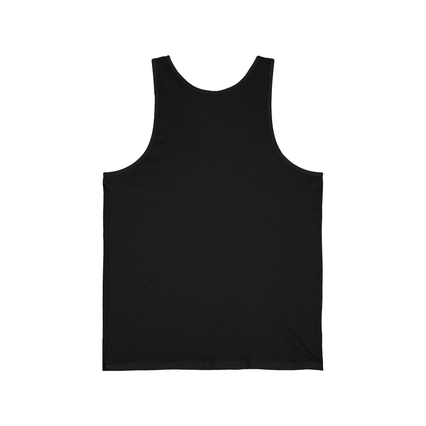 Minimal Mountain Logo Tank Top — Casual Black Athletic Jersey Tank