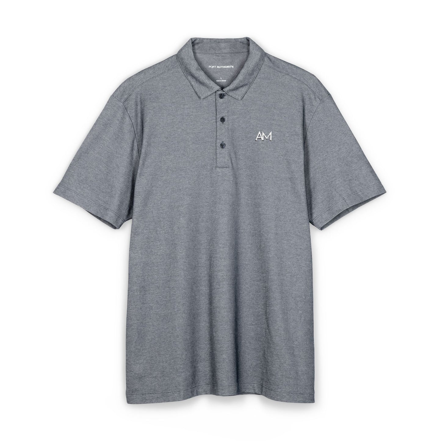 Men's Black Polo Shirt Embroidered Logo – Casual Golf & Workwear