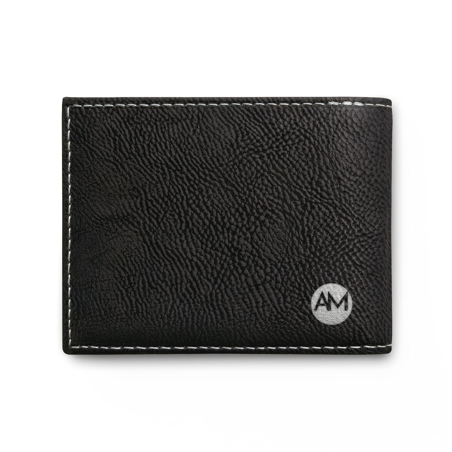 Classic Bi-Fold Wallet with Flip — Slim Leather Card & Cash Holder AM