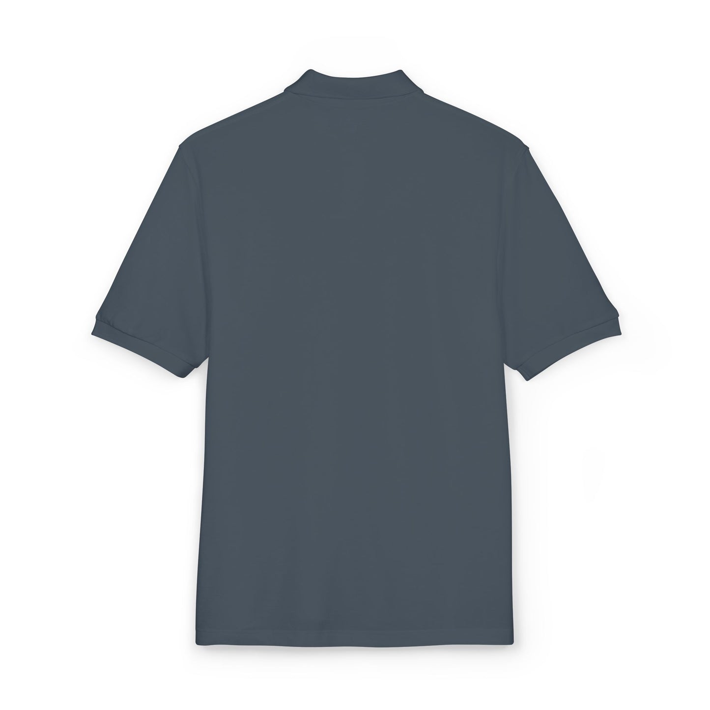 Embroidered Minimalist Mountain Polo Shirt