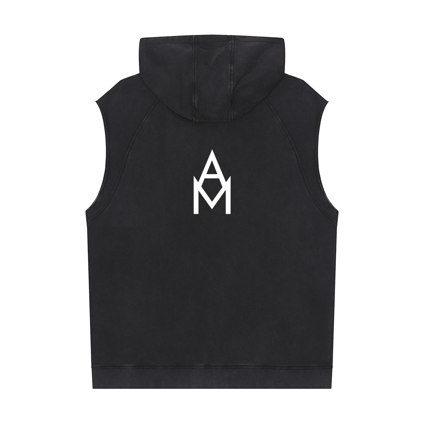Snow Washed Sleeveless Hoodie
