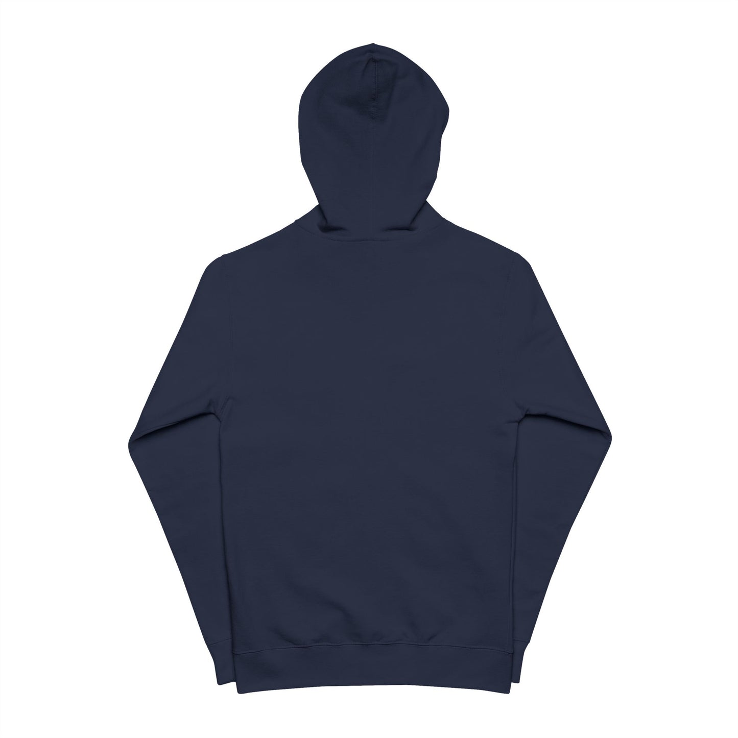 Mountain Logo Zip-Up Hoodie — Minimal Outdoor Fleece Jacket