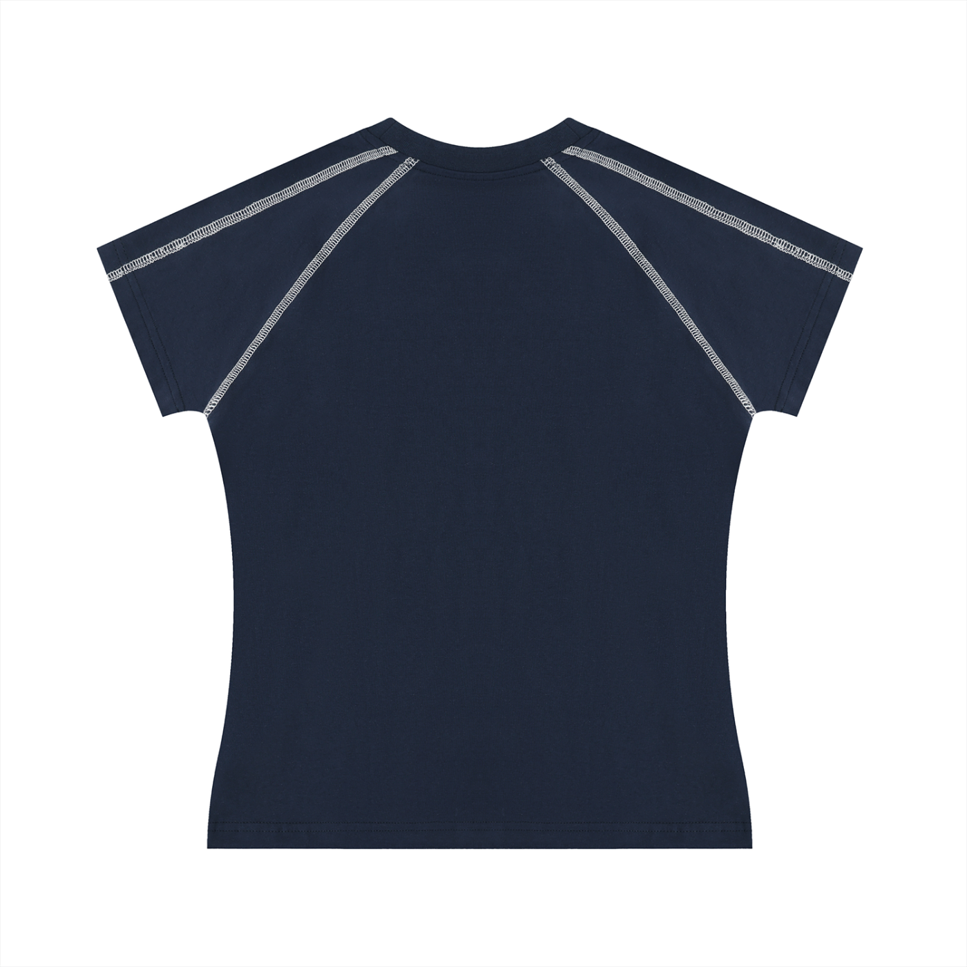 Damen Raglan-T-Shirt mit Kontrastnähten