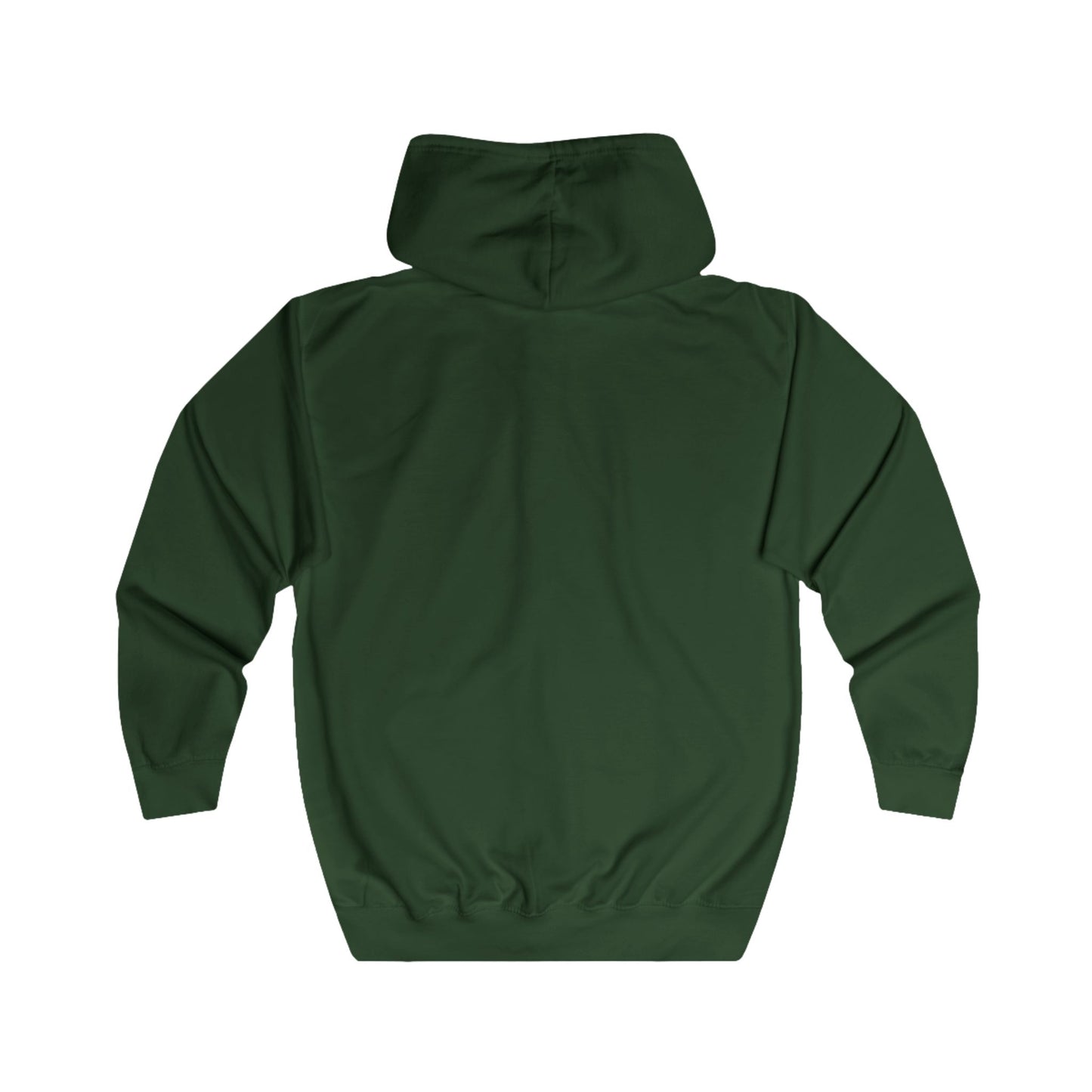AM Logo Full-Zip Hoodie — Minimal Embroidered Chest Zip-Up Hoodie
