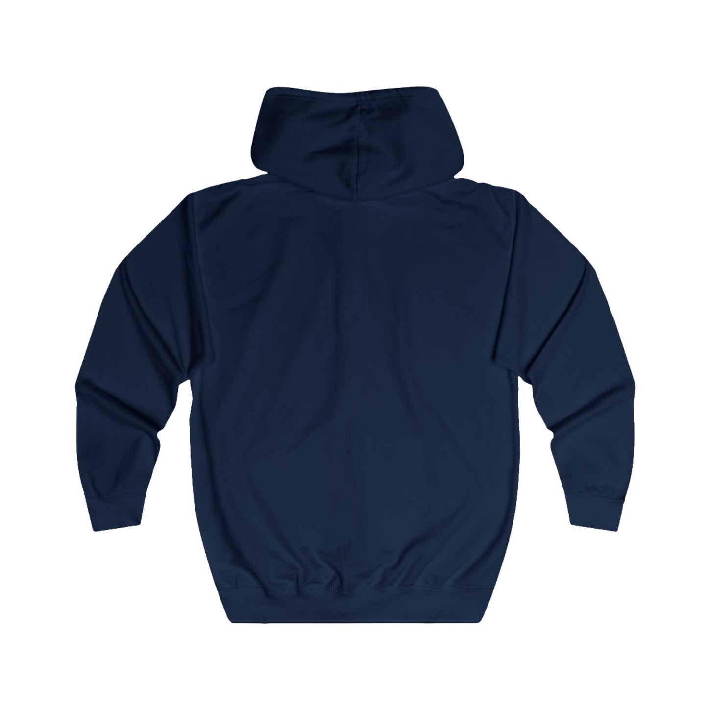 AM Logo Full-Zip Hoodie — Minimal Embroidered Chest Zip-Up Hoodie