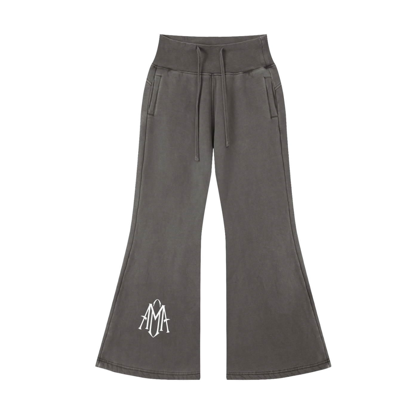 Vintage Washed Flared Fleece Pants