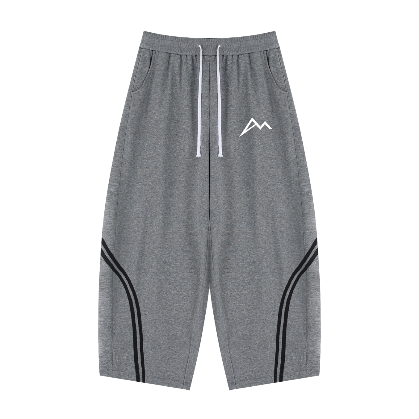 Unisex Wide Leg Piping Sweatpants