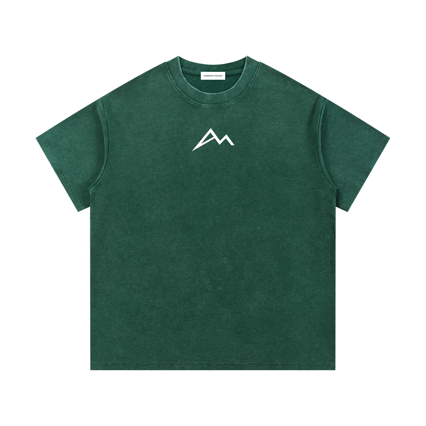 Mineral-Wash-Waffelstrick-T-Shirt