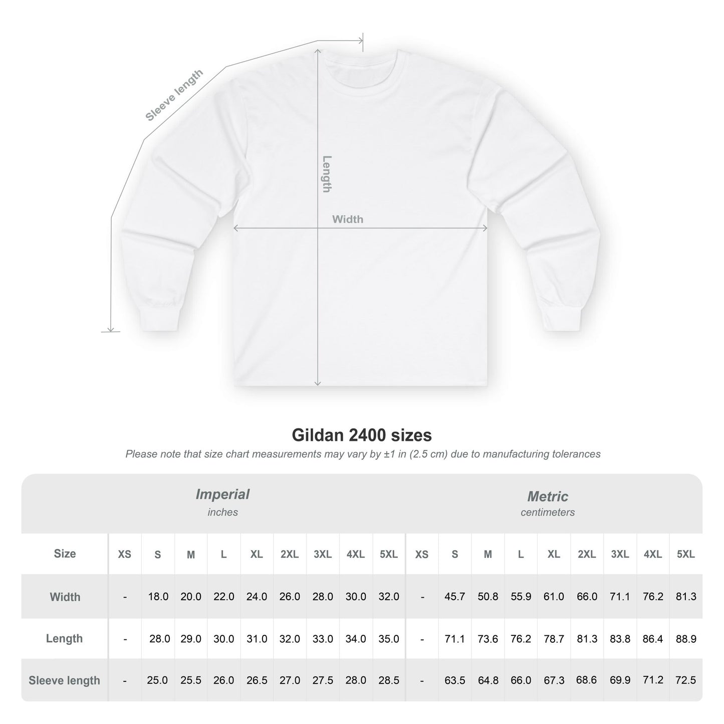 Minimal Mountain Logo Long Sleeve Tee