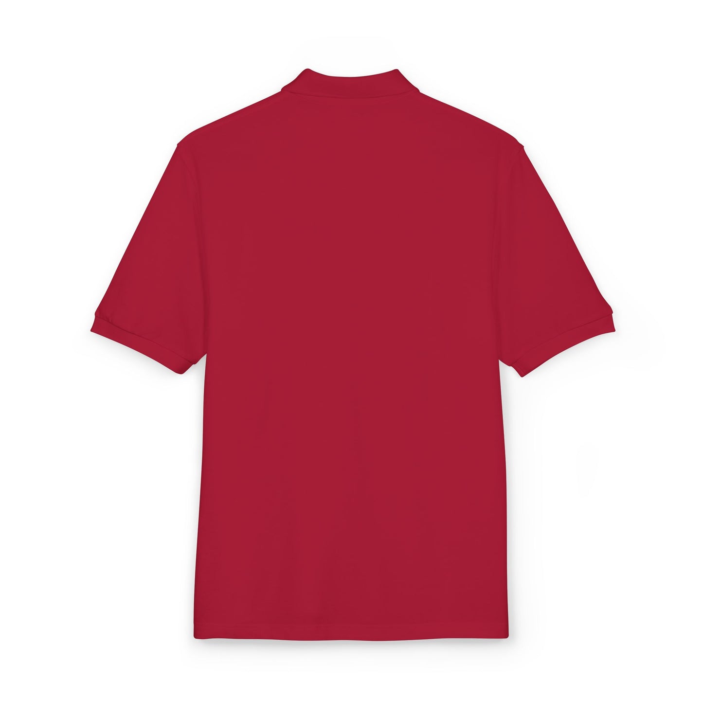 Embroidered Minimalist Mountain Polo Shirt