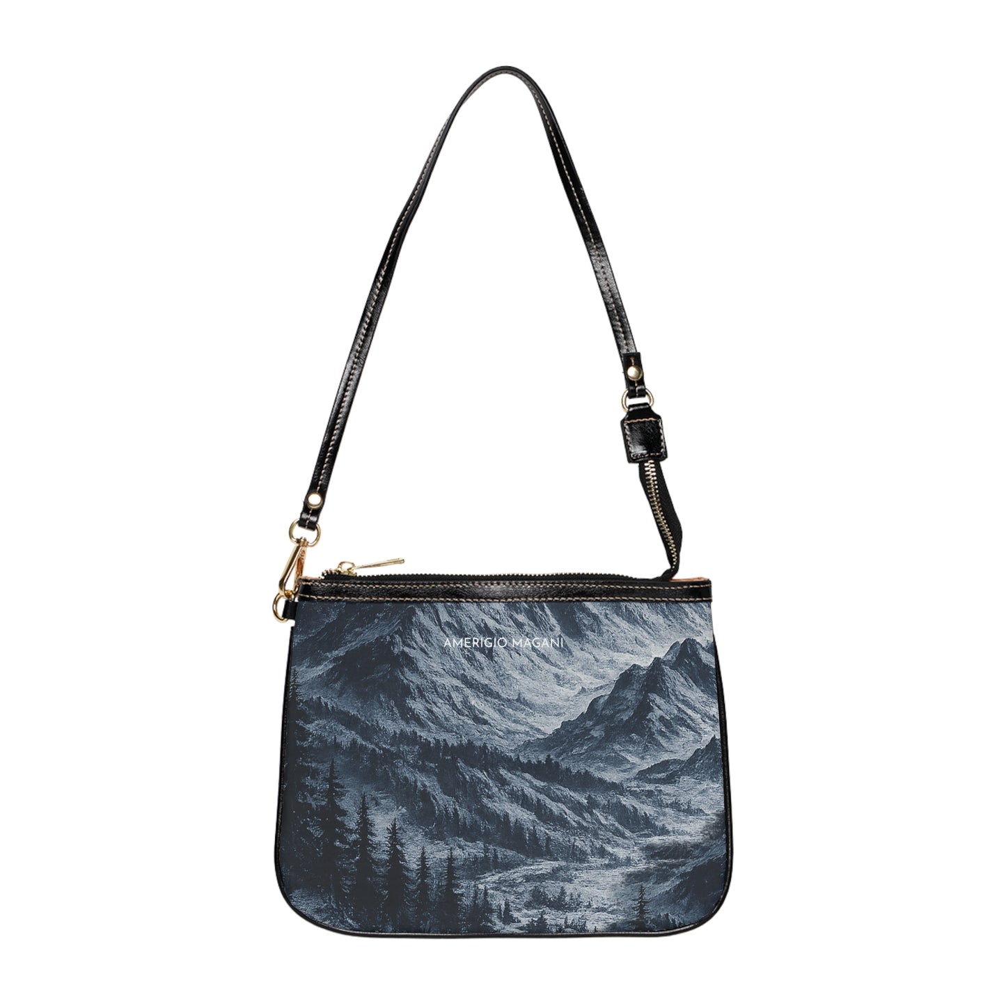Mountain Landscape Shoulder Bag — Small Scenic Shoulder Bag