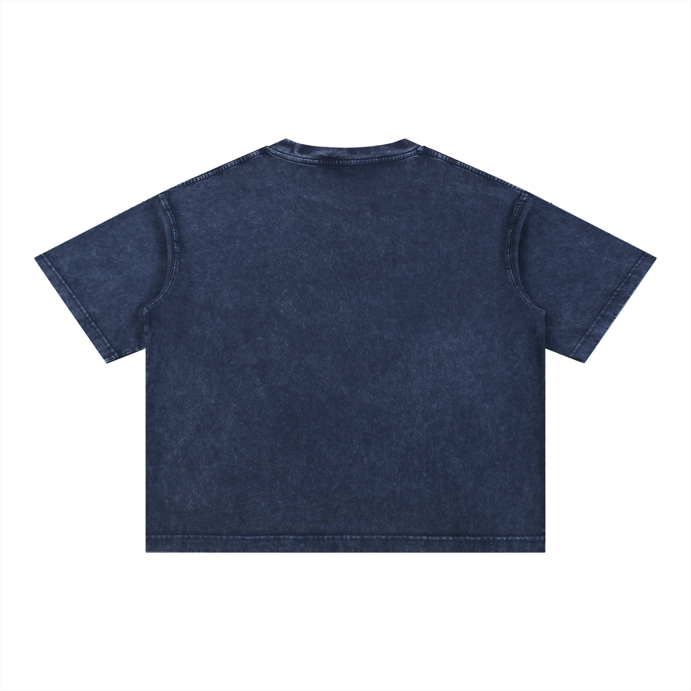 Boxy Baumwoll-T-Shirt mit Mineralwaschung