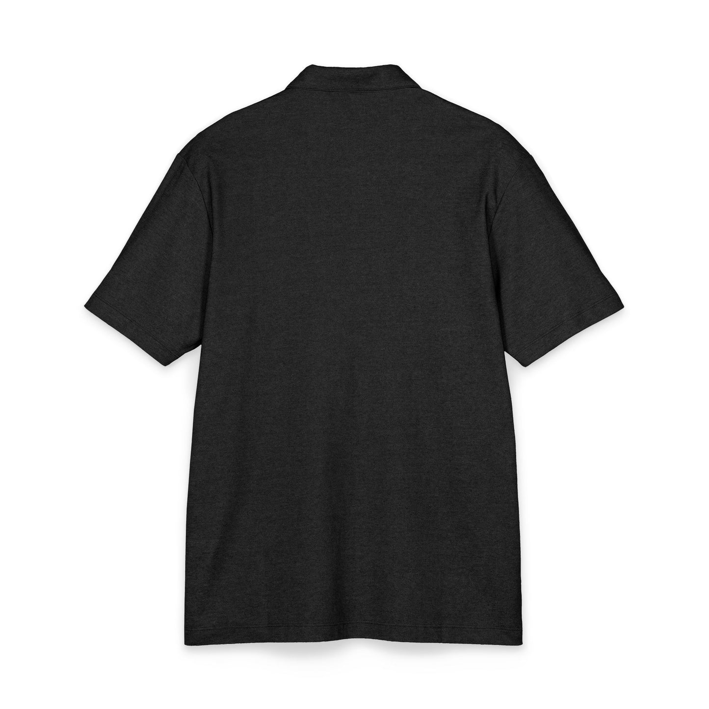 Men's Black Polo Shirt Embroidered Logo – Casual Golf & Workwear