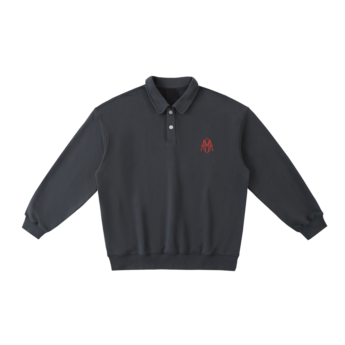 Heavyweight Polo-Collar Sweatshirt