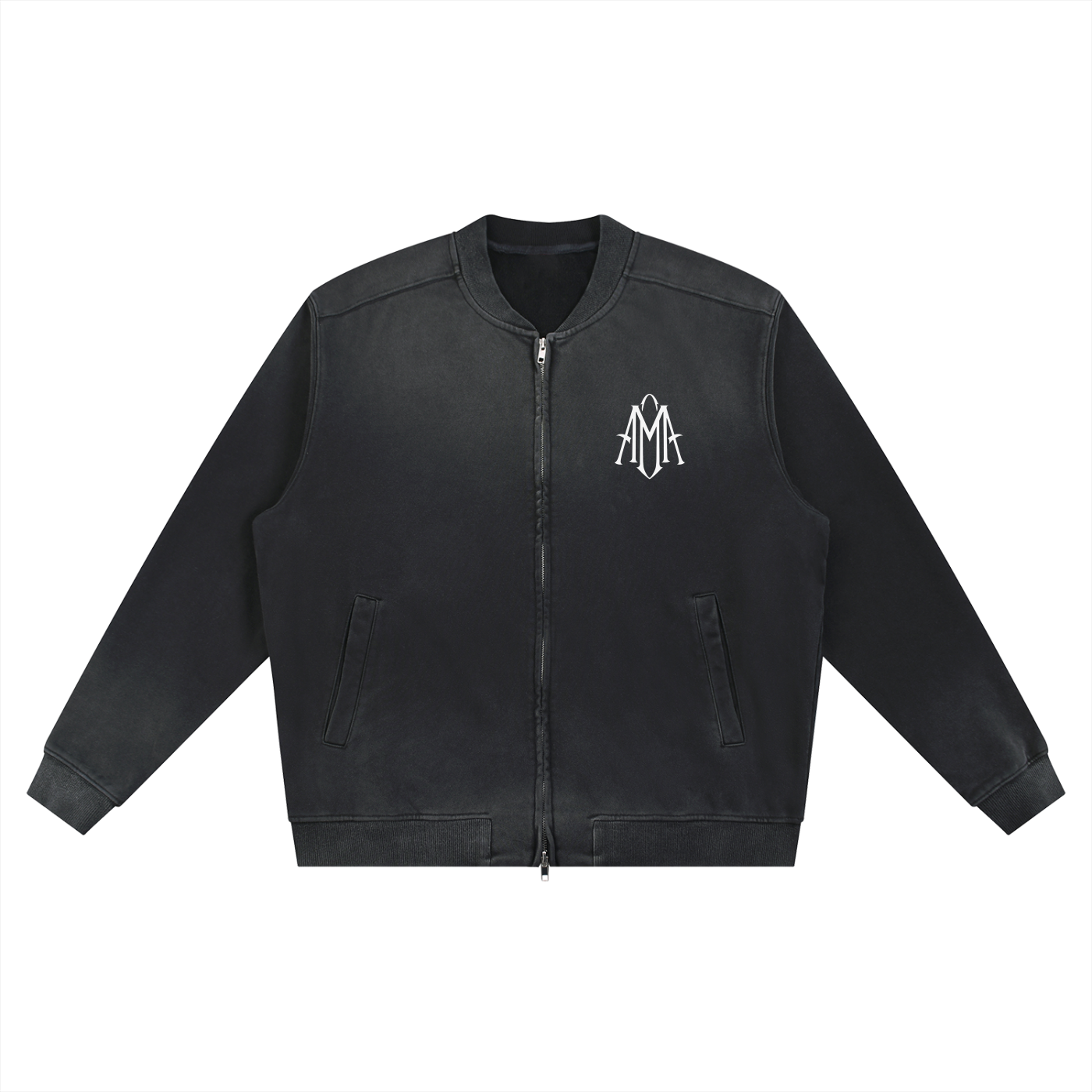 Sun Fade Heavyweight Baseball Jacket