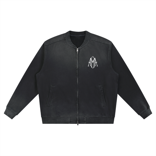 Sun Fade Heavyweight Baseball Jacket