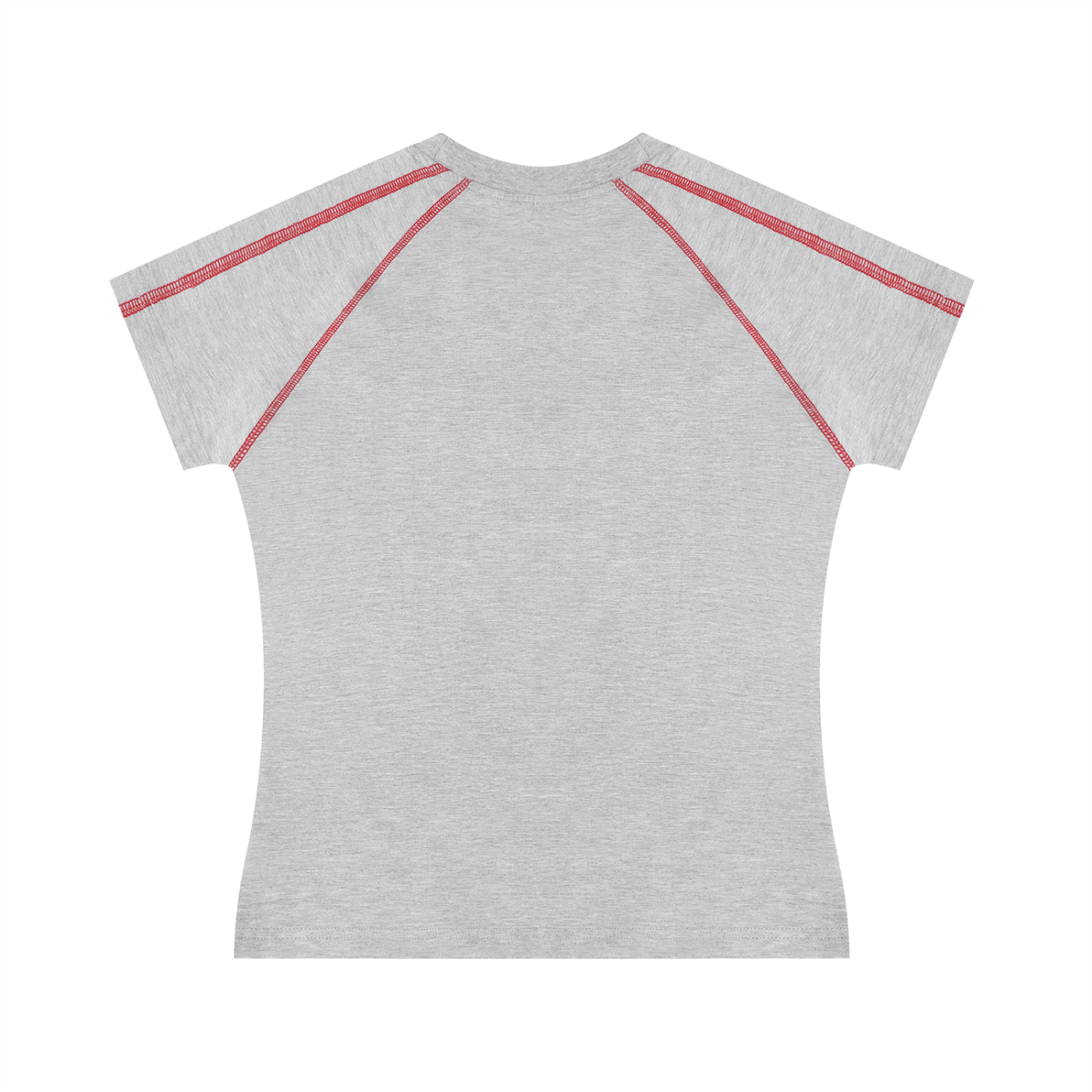 Damen Raglan-T-Shirt mit Kontrastnähten