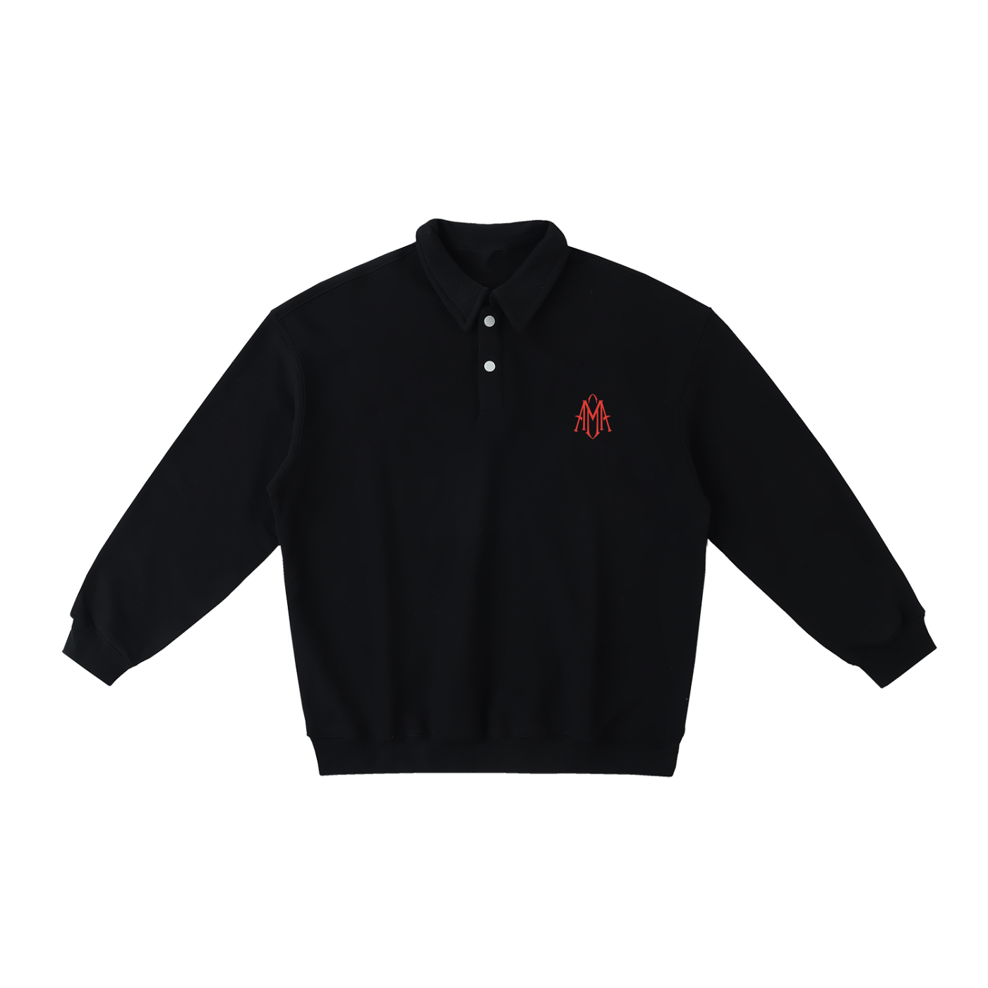 Heavyweight Polo-Collar Sweatshirt